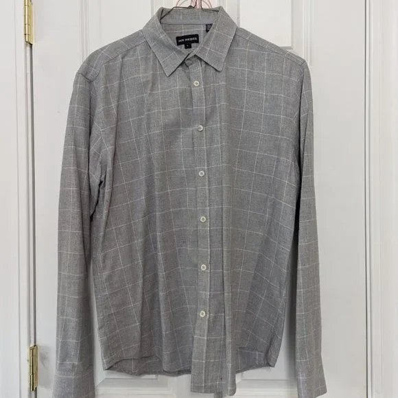 jack maverick dress shirts NWT Jack Maverick Blue Fulton Slim Fit Button Down Dress Shirt Men's L